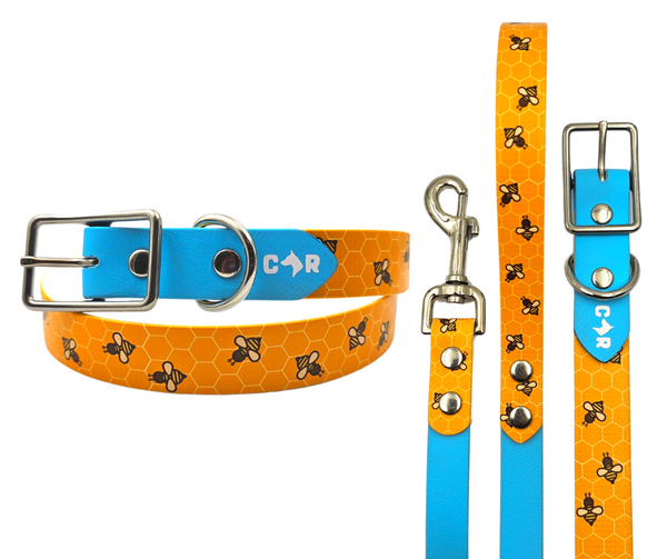 Collar & Ruff BioThane UV "Bees Knees" Collar