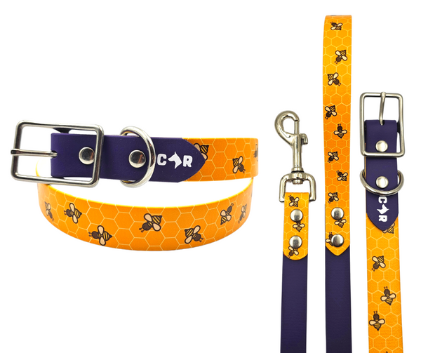Collar & Ruff BioThane UV "Bees Knees" Collar