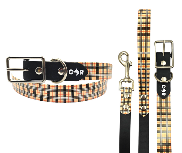 Collar & Ruff BioThane UV "Tartan" Collar