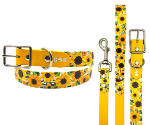 Collar & Ruff BioThane UV "Sunflowers" Collar