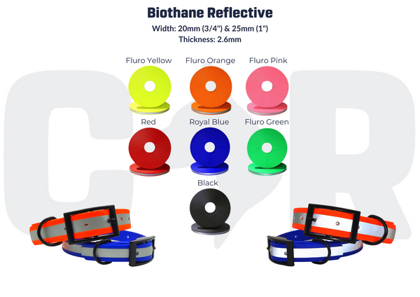 Collar & Ruff Biothane Reflective Collars
