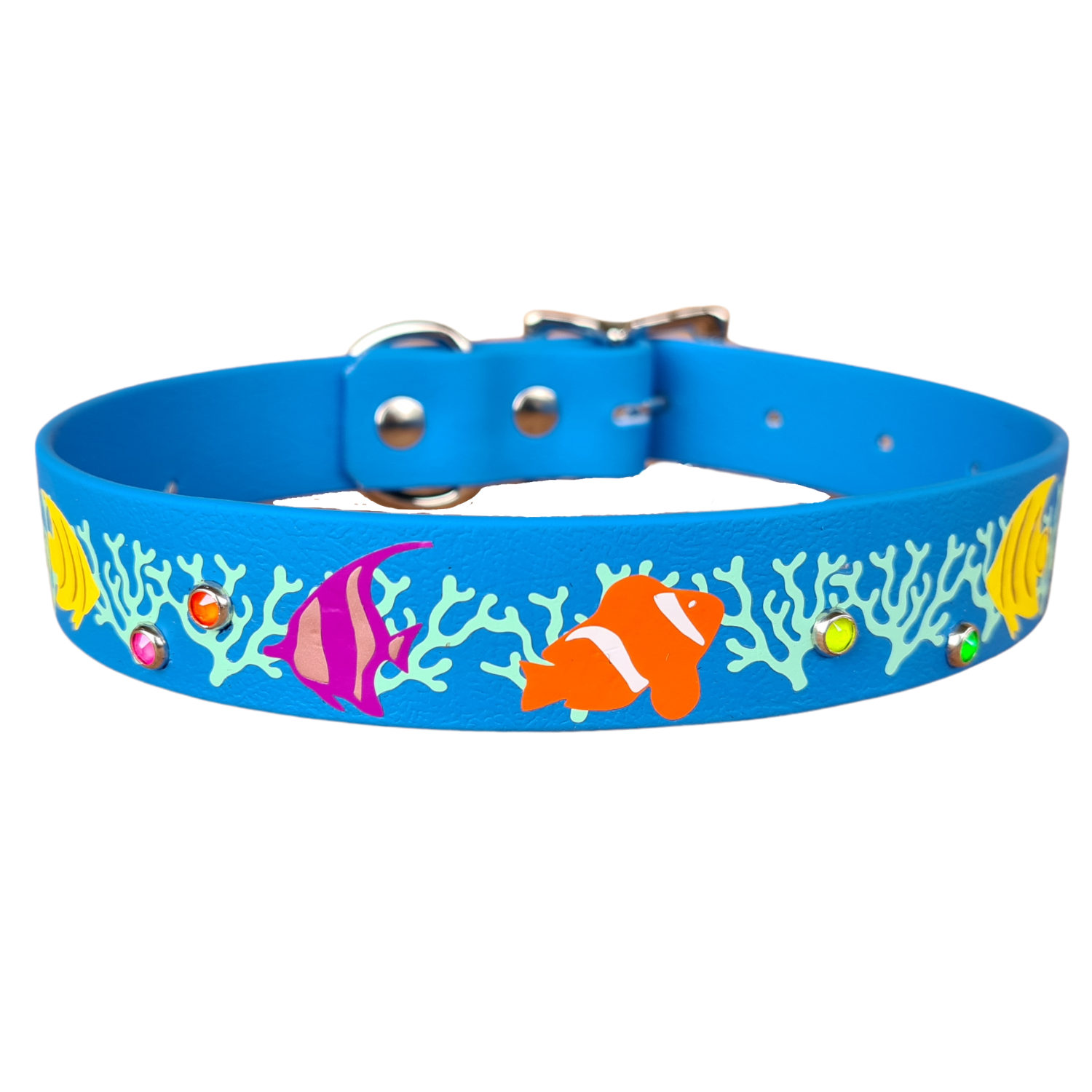 Fish print dog collar deals